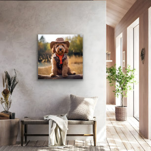 Impresión de arte Metalizado de Cowboy Golden