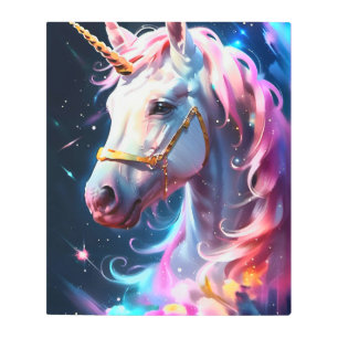 Impresión de arte Metalizado en el arcoiris de uni