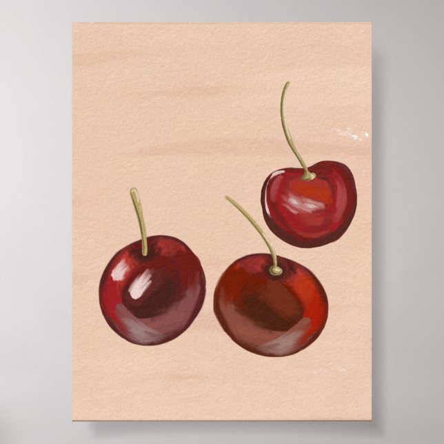 Impresión de arte Minimalista moderno de frutas (Frente)