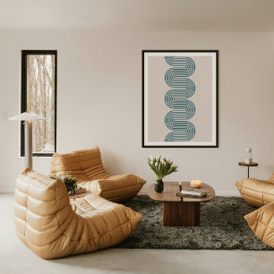 Impresión de arte minimalista moderno de líneas on