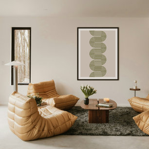 Impresión de arte minimalista moderno de líneas on