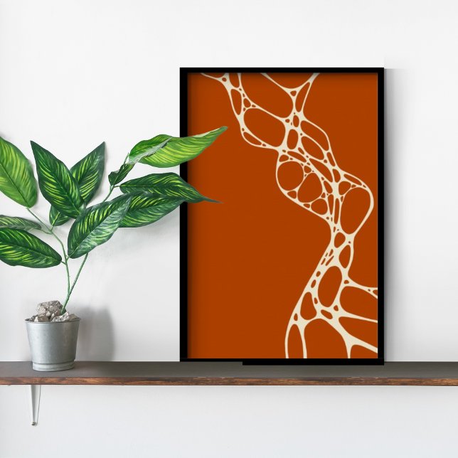 Impresión de arte Minimalista Naranja quemado mode (Subido por el creador)