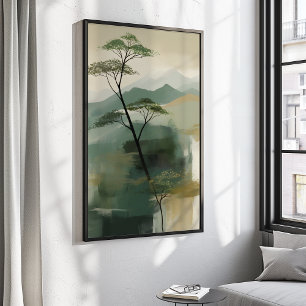 Impresión de arte místico japonés en muros