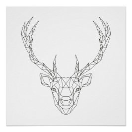 Impresión de arte moderno en blanco y negro geomét