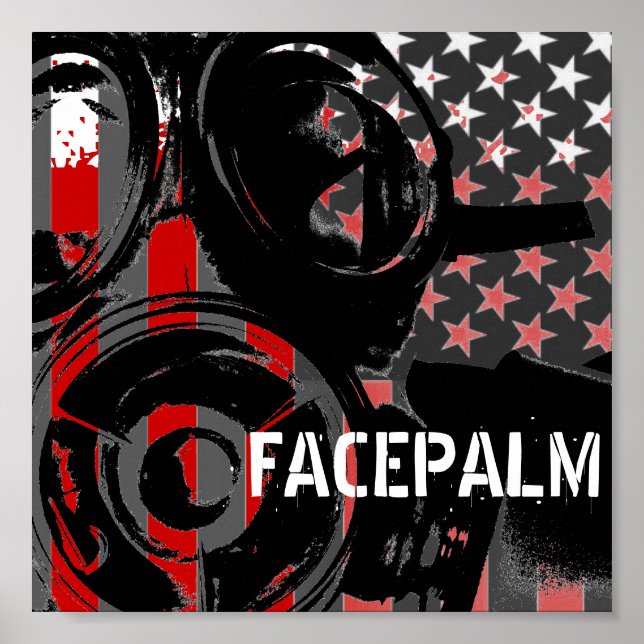 Impresión de arte original FACEPALM (Frente)