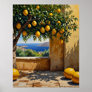 Impresión de arte paisajístico de árbol Naranja me