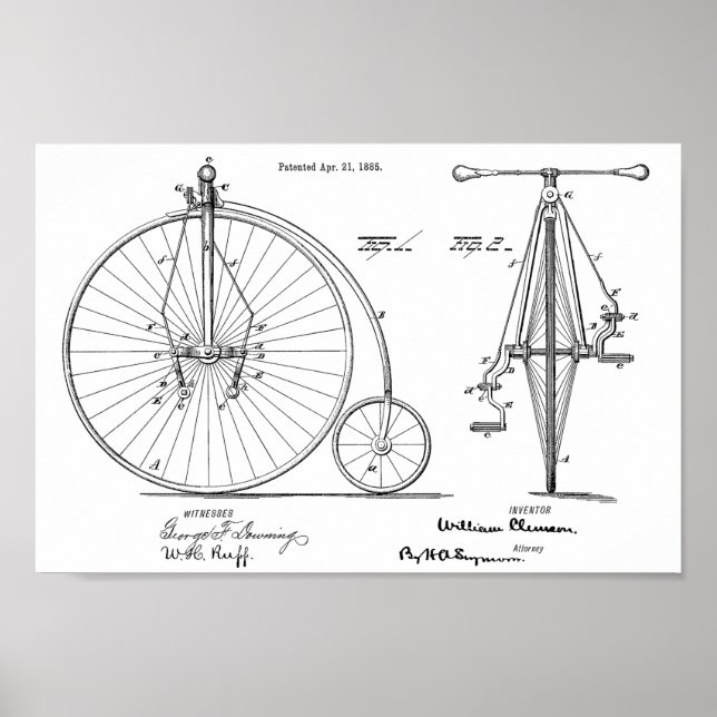 Impresión de arte para diseño de bicicletas de alt (Frente)