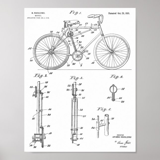 Impresión de arte para diseño de bicicletas sin ca (Frente)