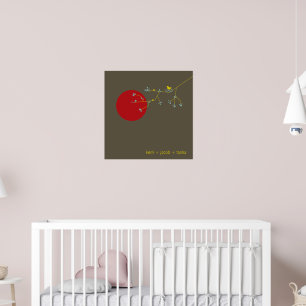 Impresión de Arte para Guardería de Bebé Familia d