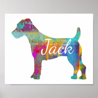Impresión de arte personalizada Jack Russell Terri