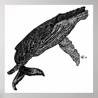 Impresión de arte Personalizado de ballenas