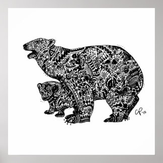 Impresión de arte Personalizado de oso polar expre