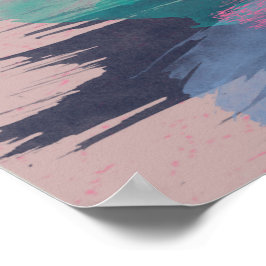 Impresión de arte, pintura de flor rosa
