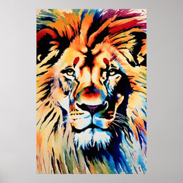 Impresión de arte Safari de leones, vivero o dormi
