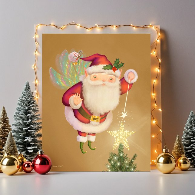 Impresión de arte Santa Fairy de navidades (Subido por el creador)