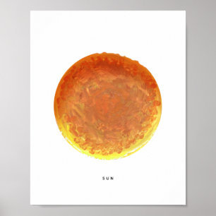 Impresión de arte solar pintado