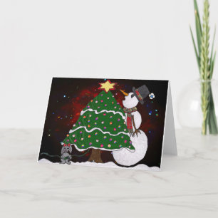 Impresión de arte sorpresa en árbol de Navidad