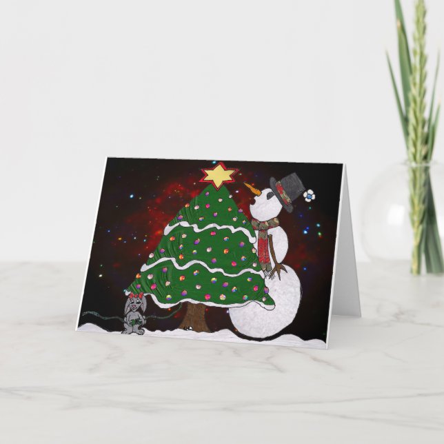 Impresión de arte sorpresa en árbol de Navidad (Anverso)