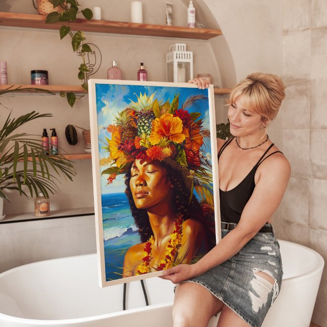 Impresión de arte tropical de diosa de la isla de  (Subido por el creador)