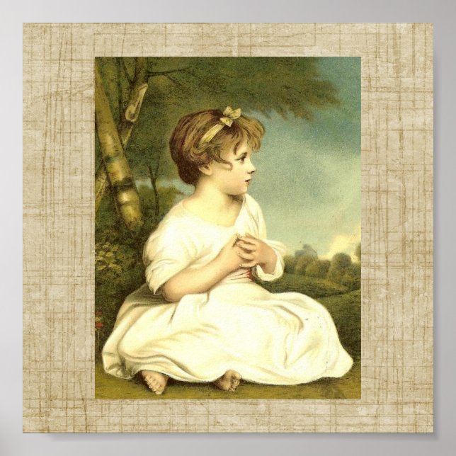 Impresión de arte victoriana del amanecer de niño  (Frente)
