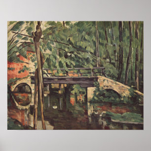 Impresión de arte vintage del puente Cezanne Pont