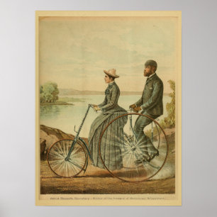 Impresión de arte y velocidades de bicicleta de co