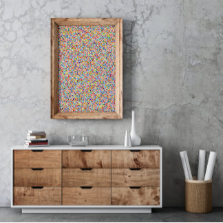 Impresión de artista de arte de color de especific