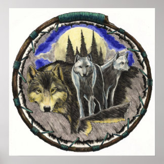 Impresión de artista de Wolf Brothers Lakota