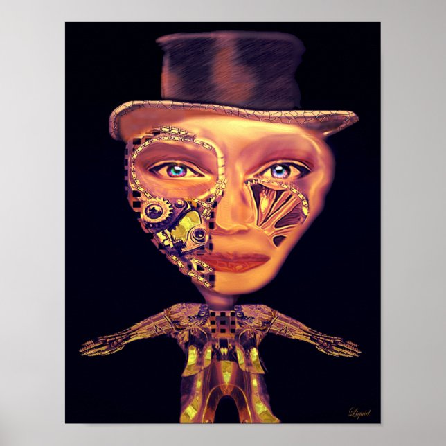 Impresión de bailarín de grietas (Frente)