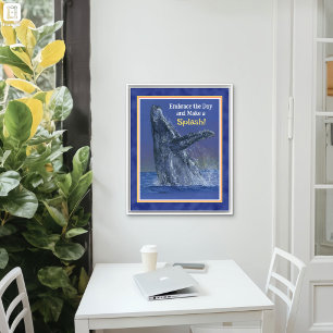 Impresión de ballenas divertidas inspiradoras - Fr