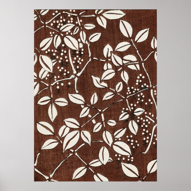 Impresión de bambú de bloques de madera japoneses  (Frente)