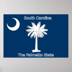 Impresión de bandera de Carolina del Sur