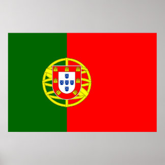 Impresión de bandera de Portugal, papel Poster de
