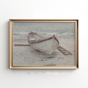 Impresión de Barco Varado, Arte de Pared Vintage, 