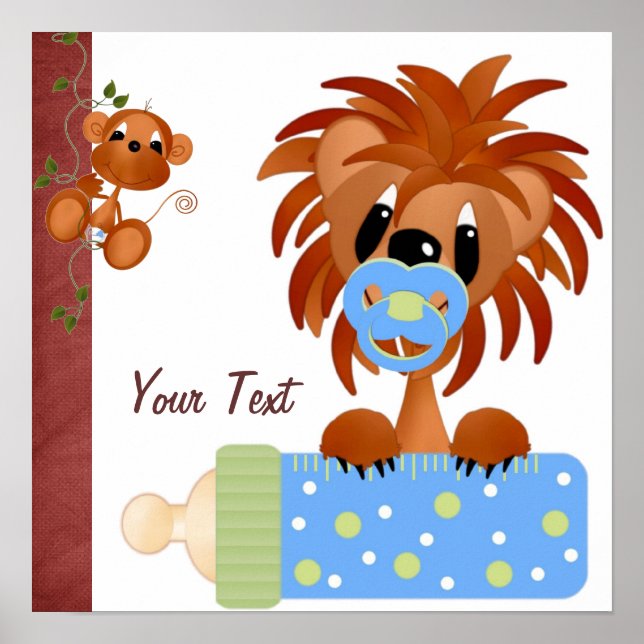 Impresión de bebés de la jungla (Frente)