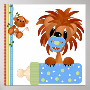 Impresión de bebés de la jungla