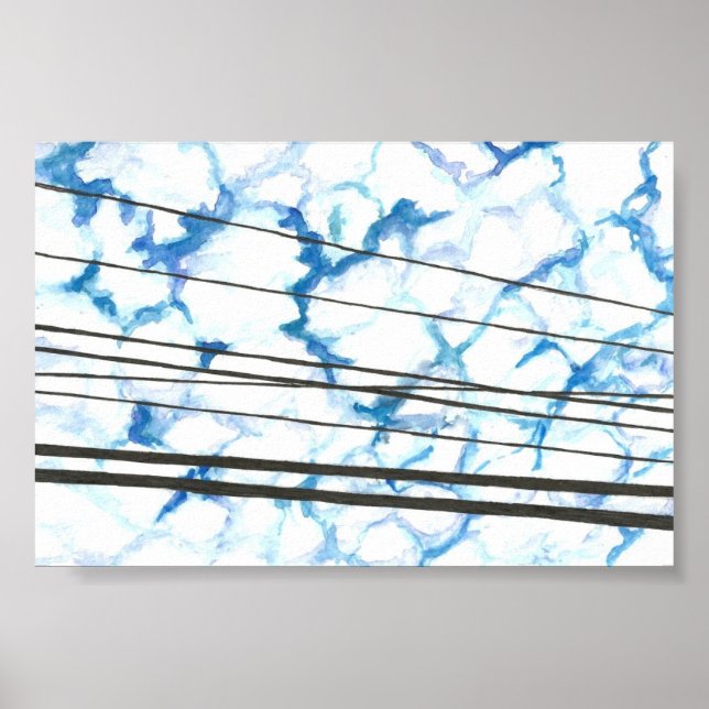 Impresión de Bella Artes de cielo nublado (Frente)