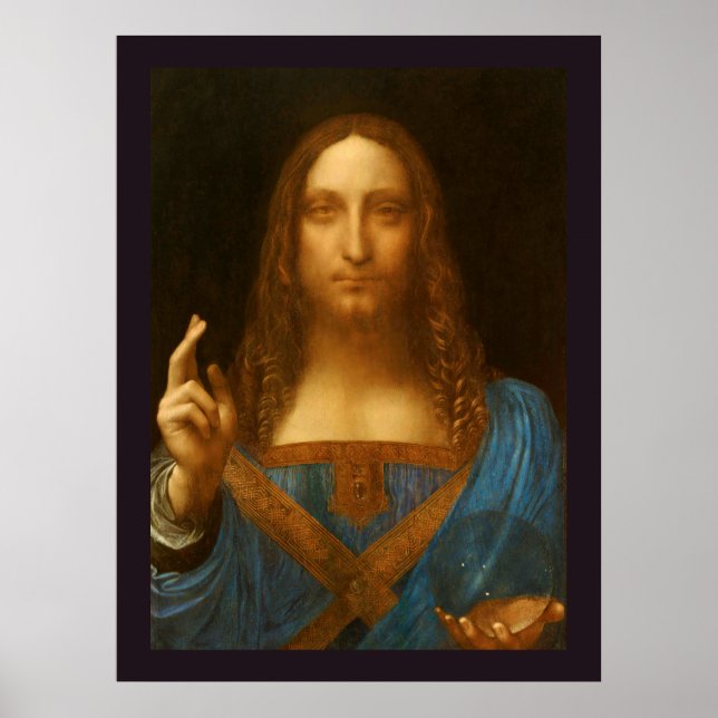 IMPRESIÓN DE BELLA ARTES DE SALVATOR MUNDI (Frente)