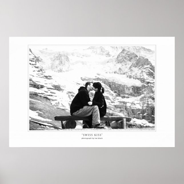 Impresión de besos suizos (Frente)