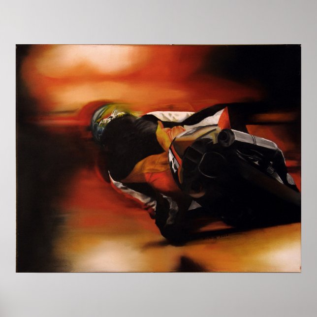 Impresión de bicicleta deportiva (Frente)