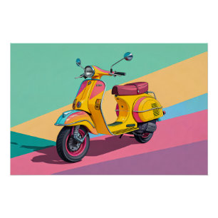 Impresión de bicicleta Pop Art – Decoración modern