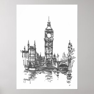 Impresión de Big Ben Londres
