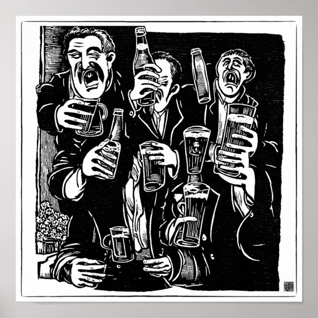 Impresión de bloques de madera de St Patrick's Day (Frente)