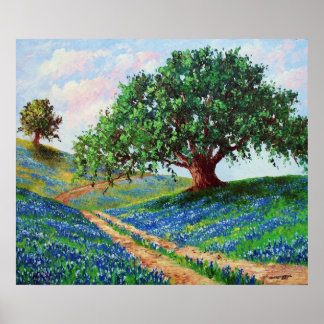 Impresión de "Bluebonnet Road"