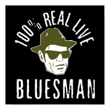 Impresión de Bluesman al 100%