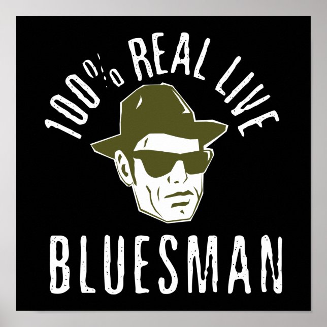 Impresión de Bluesman al 100% (Frente)