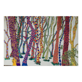 impresión de bosque silvestre