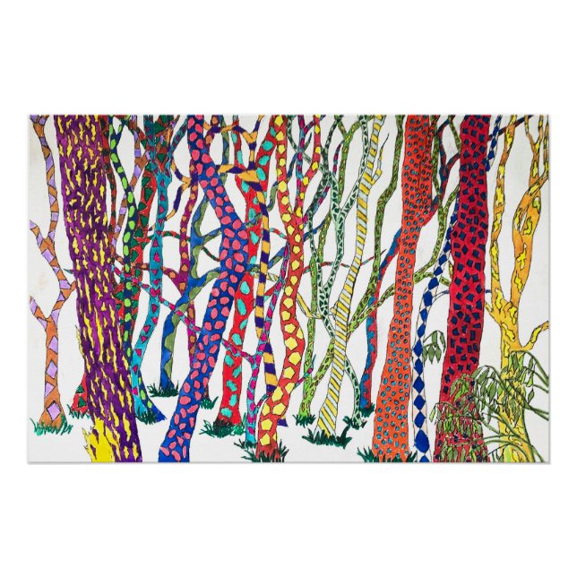 impresión de bosque silvestre (Anverso)