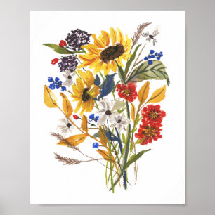 Impresión de Bouquet de girasol