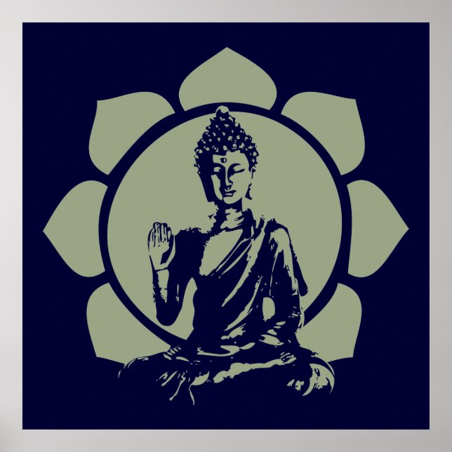 Impresión de Buddha Lotus (Frente)